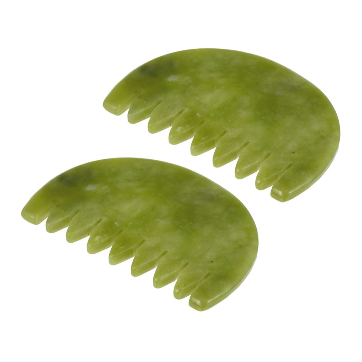 FOMIYES 2pcs Massage Comb Jade Massager Body Massager Skin Care Combs Head Massage Boards Jade Hairbrush Jade Comb Body Scraping Board Body Scraping Tool Scalp Massaging Comb Head Massager