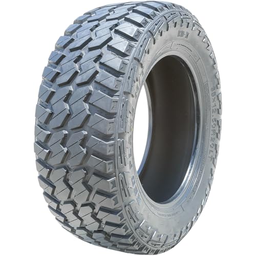 Red Flame RD-X MT M/T Mud Off-Road Light Truck Radial Tire-35X12.5R20LT 35X12.5X20 35X12.5-20 121Q Load Range E LRE 10-Ply BSW Black Side Wall