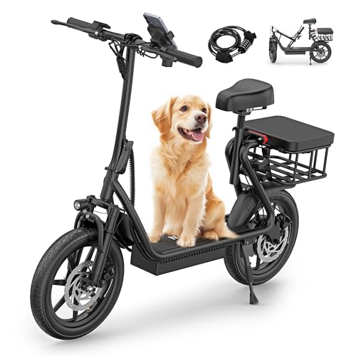 NAVIC Electric Scooter with Dual Suspension, 8.5”/10″