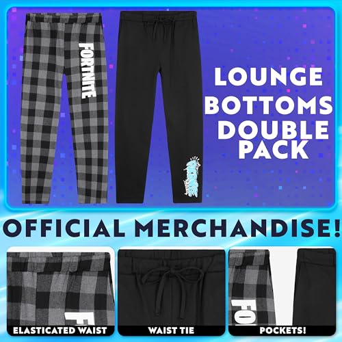 Fortnite Pants for Boys Pack of 2 Comfy Pants Soft Loungewear Boys Outfits Lounge Set Cool Clothes Kids Gifts for Gamers3
