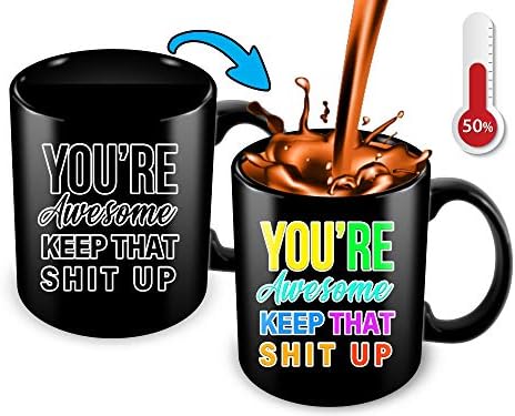 Cortunex Color Changing Mug | 11 Oz Heat Sensitive Mug With A Sexy Hot Cartoon Women | Great Gift Idea | Funny Coffee Mug For Her Sister Friend Humorous Pretty Sarcastic Rude Design
