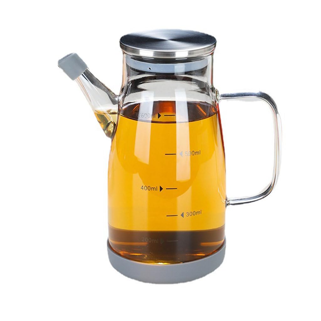 Küche mit Tankflaschen, Ölspenderflasche aus Glas, Sprühflasche for Öl und Flüssigkeiten aus Glas und Edelstahl(1000ML)