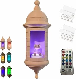 Puerto Rican Garita Wall Coqui Lamp with Sound,Puerto Rico Sound Frog Lamp for Wall, 3D Printed Adjustable 16 Colors Led with Rc for Room Office Garden Decor (1 PC)