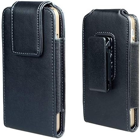 iPhone Se 2020 8 7 6s Holster Case, Gcepls Leather Pouch Sleeve Carrying Case with Belt Clip Holster for iPhone Se2 iPhone 8 7 6 6s S7(Vertical Black)
