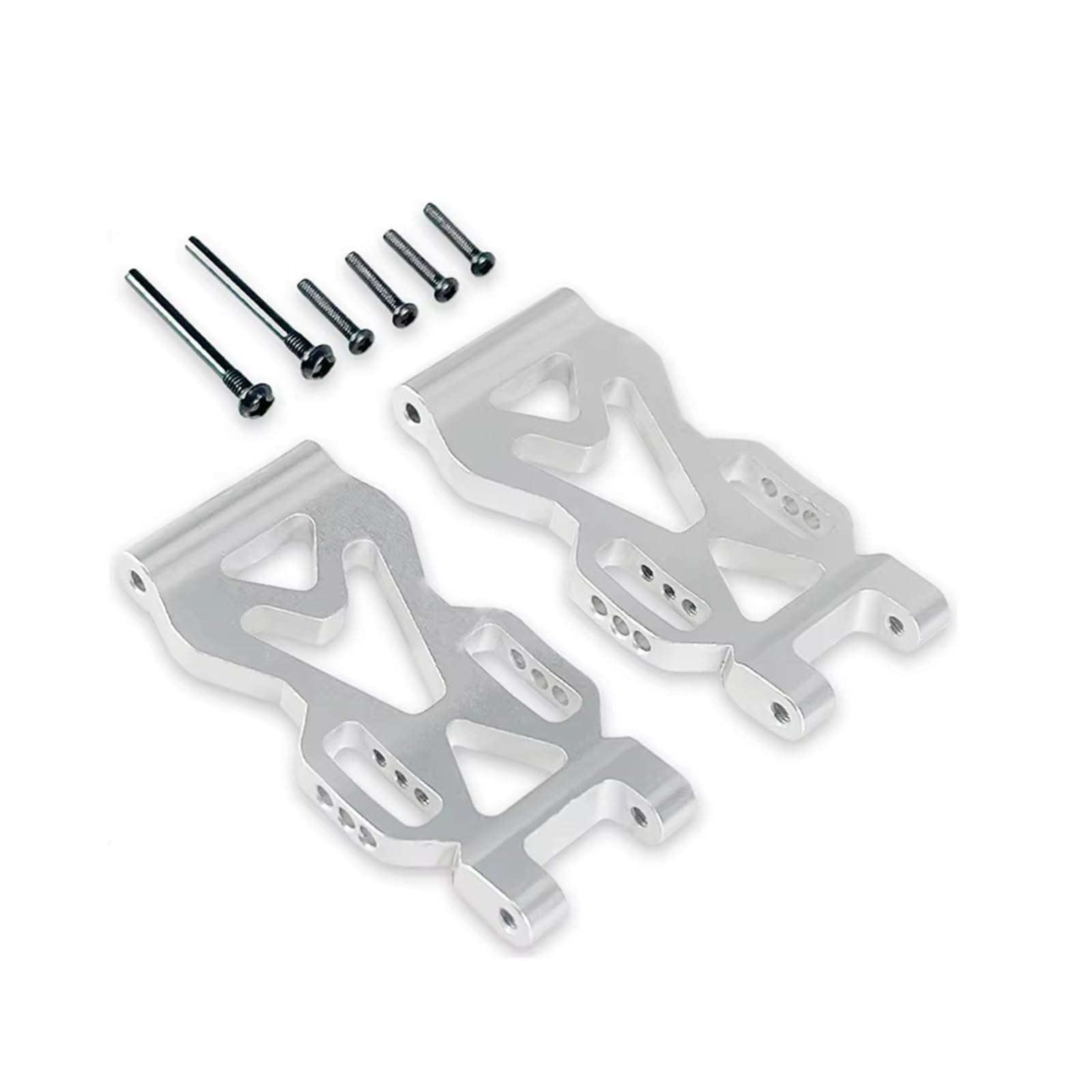 for SCY 16101 16102 Pro 16103 Aluminum Alloy Suspension Arm Rear Lower Sway Arms RC Car Upgrade Metal Parts Accessories RC Car Accessories(Silver)