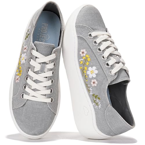 Image of Project Cloud Platform Sneakers for Women - Lightweight Womens Sneakers with Memory Foam Insole - Non Slip Lace-Up Womens Shoes - Perfect Summer Shoes for Women 2026 (Bossy)