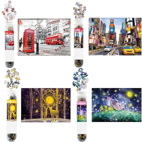 8 Puzzles Pequeños Mini Rompecabezas para Adultos 150 Piezas 6 x 4 Pulgadas miniatura 3
