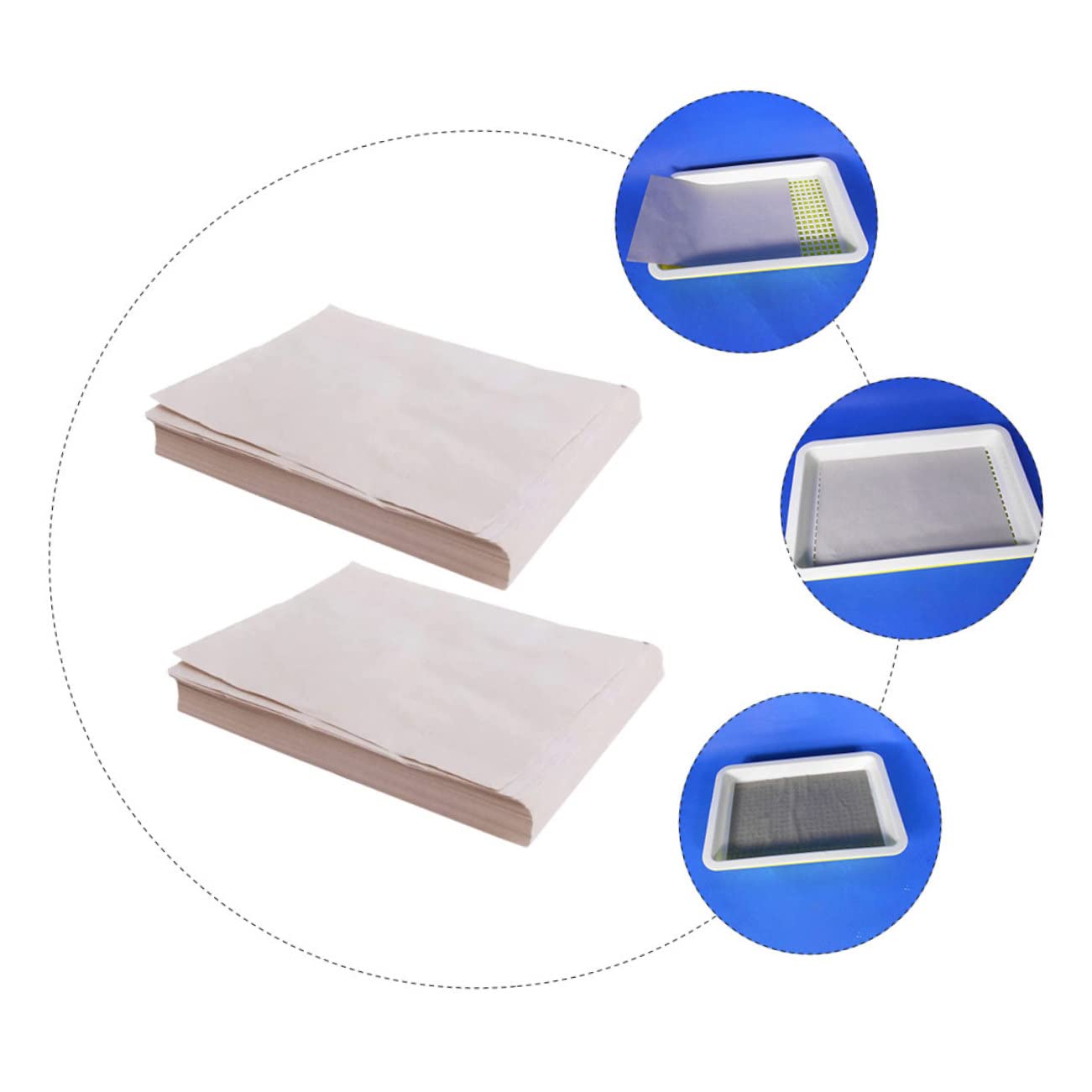 SOIMISS 100 Hojas de Papel de Vivero de Germinación Beige Resistente para Bandeja de Germinación de Plantas con Alto Rendimiento en Cultivo de Hortalizas