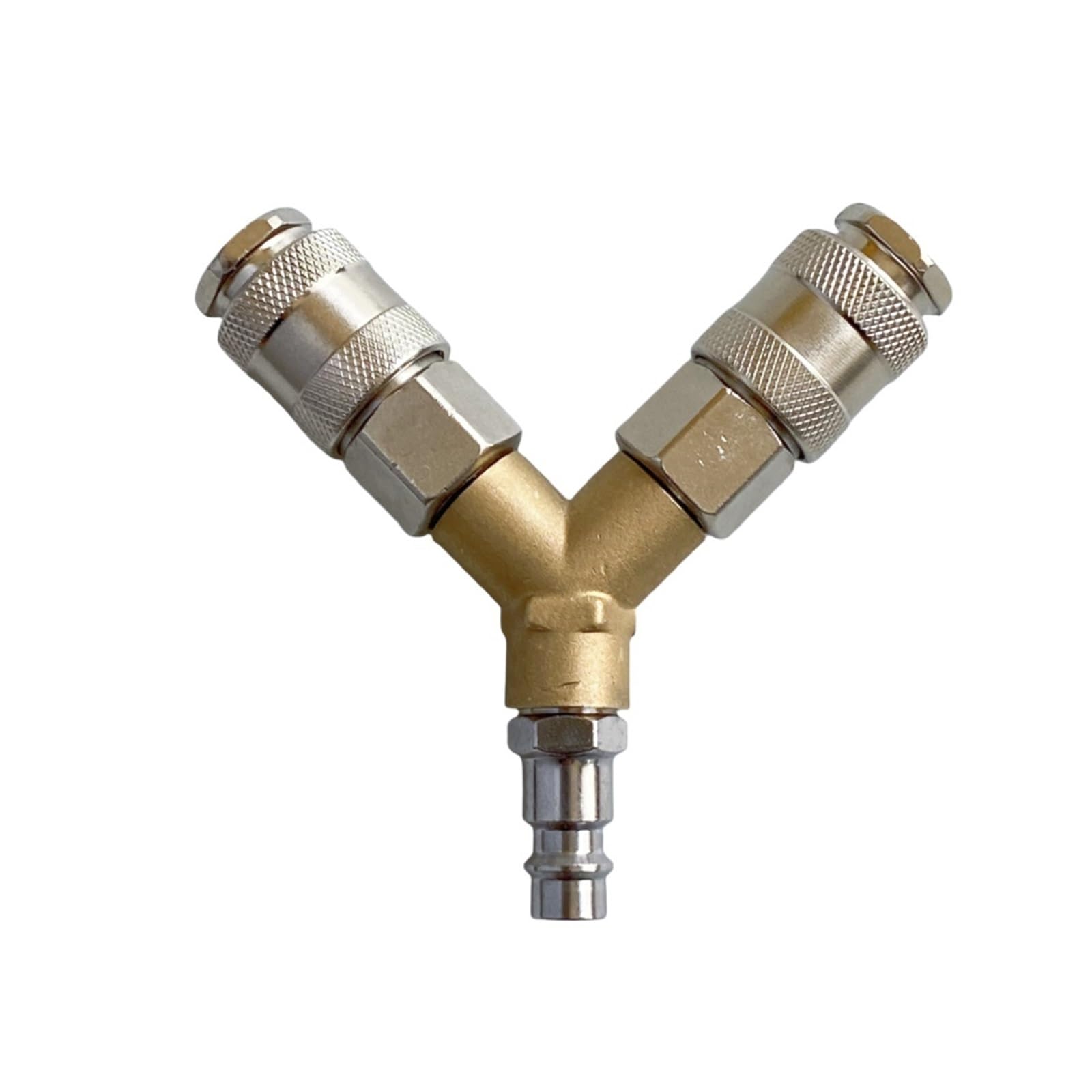 Pneumatic Manifold Splitter Coupler 2-3 Ways Compressed Air Distributor(Y Shape 2 Ways)