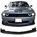 Front Bumper Lip Compatible with 2015-2023 Dodge Challenger SXT, Matte Black PP Front Lip Splitters Chin Spoiler Polypropylene by IKON MOTORSPORTS, 2016 2017 2018