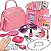 Little Girls Purse, Toddler Girl Toys for 3 4 5 6 Year Old, Kids Purses with Accessories, Pretend Play Handbag and Princess Kit, Pink Toy Gifts for Girls