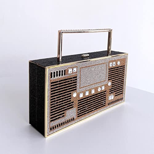 Image of Women Retro Crossbody Bag Rhinestone Fun Unique Evening Clutch Purses for Women