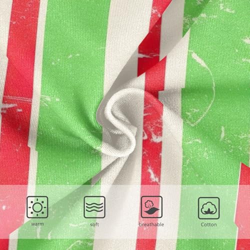 Vertical Stripes Green Toddler Girl Underwear, Girls Cotton Underwear, 2T–8 Years3