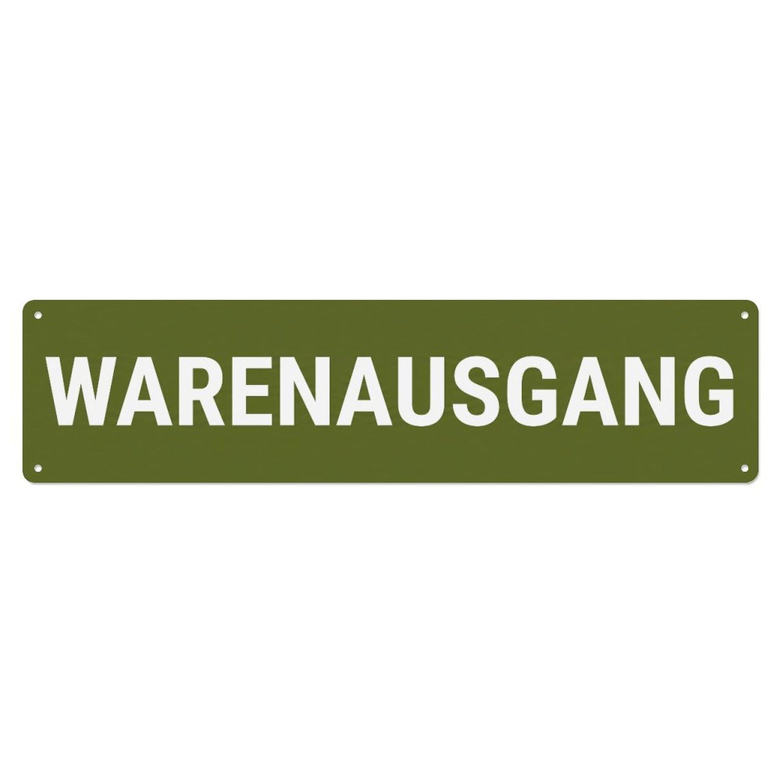 Metal Tin Sign Warenausgang Goods Dispatch Shipping