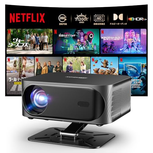 iSinbox vWFN^[ ƒp ^ vWFN^[ V 1200ASNI Px 4KΉ lCeBu1080P I[gtH[JX 6D&6P`␳ obluetooth5.3 Wi-Fi6 z[VA^[ V䓊e 300" 