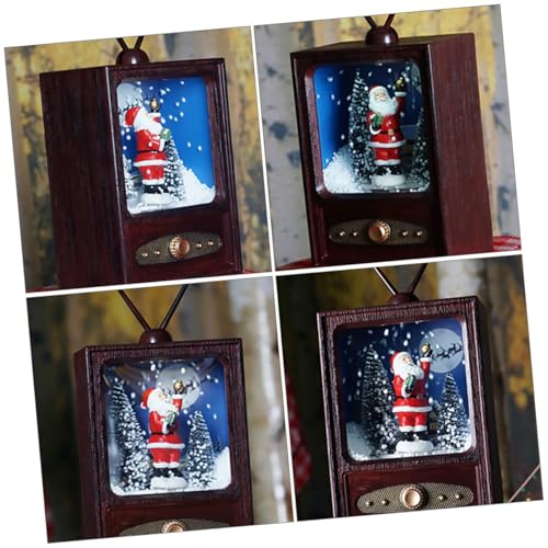Télévision de Noël pour maison rétro marron Cabilock miniature - 7