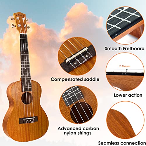 Ukulélé Concert,Horse Ukulele Debutant pour Adultes avec 23 Pouces Housse Confortable Sangle Ukulélé Cordes Accordeur… - Les Beatles, Paul McCartney, John Lennon, RIngo Starr, George Harrison Ukulélé Concert,Horse Ukulele Debutant pour Adultes avec 23 Pouces Housse Confortable Sangle Ukulélé Cordes Accordeur… – Image 3