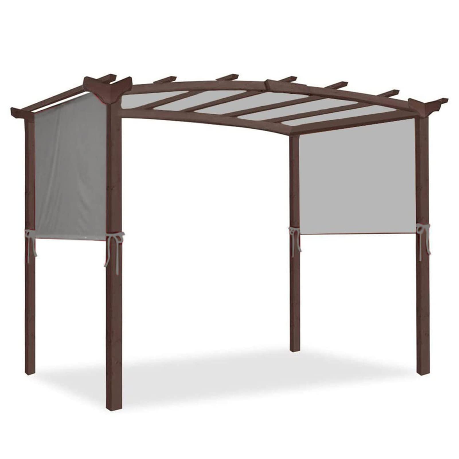 Waterproof Pergola Replacement Canopy Universal Shade Cover for Pergola Structure Grey 5.2x2m