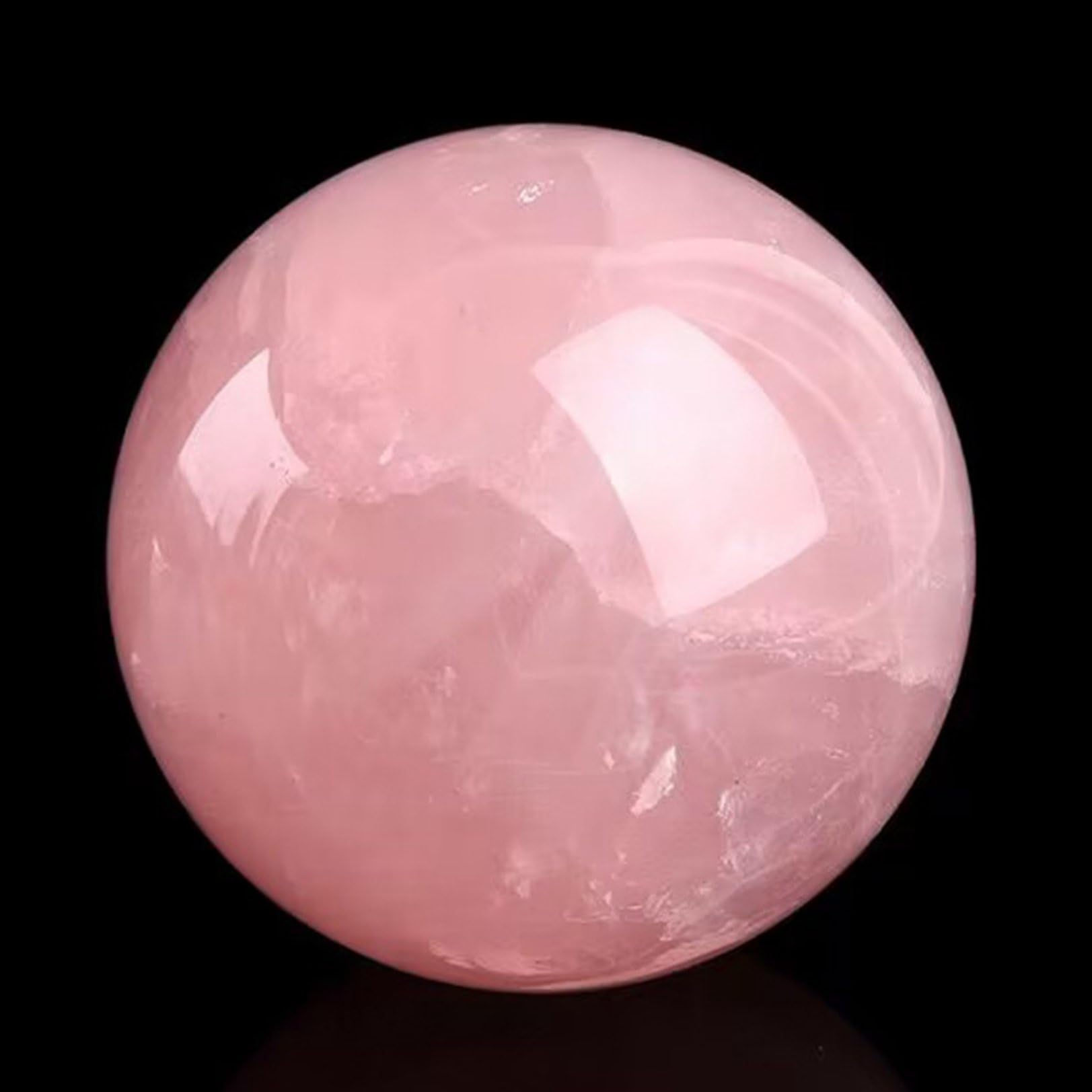 Amazon.co.jp: クリスタルボール 水晶玉 水晶球 ピンク ローズクォーツ 