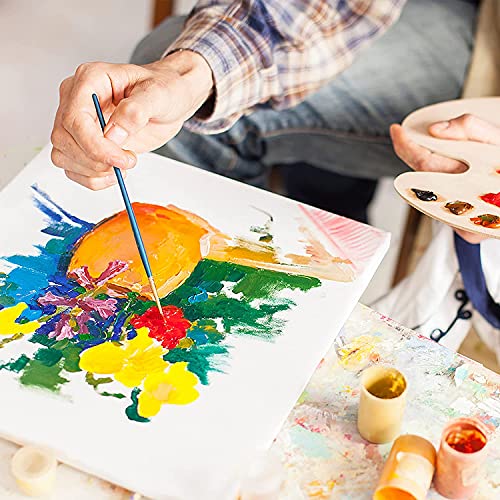 Image of 6 Pieces 8 x 10 Inch, Medium Size Canvas Boards for Painting, Acrylic Oil Painting Board 6 Pcs Set, White Color