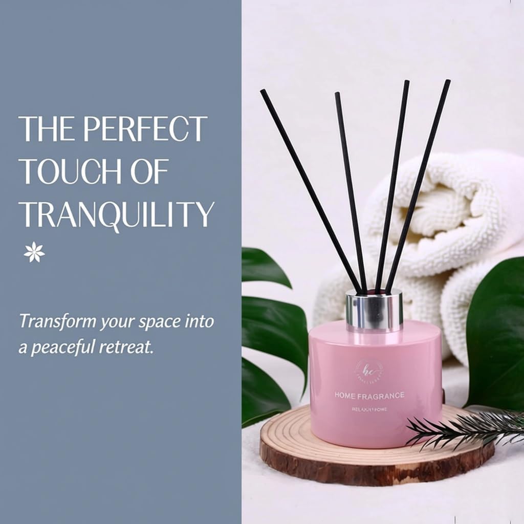 Reed Diffuser Set – 3.38 fl oz (120ml) | Clean Oil Scent Diffuser, Premium Room Décor | Lavender & Pink Fragrance for Home, Holiday, and Hotel Collection. - Image 8