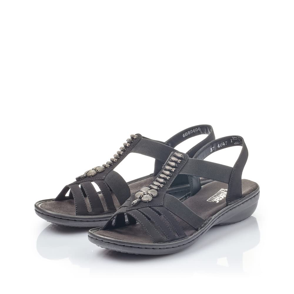 Rieker Damen Klassische Sandalen 60806, Frauen Sandalen