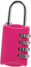 CANIGHT Cerradura De Combinación Para Taquillas De Gimnasio Candado De Seguridad De Dígitos Diseño Portátil y De Color Rosa