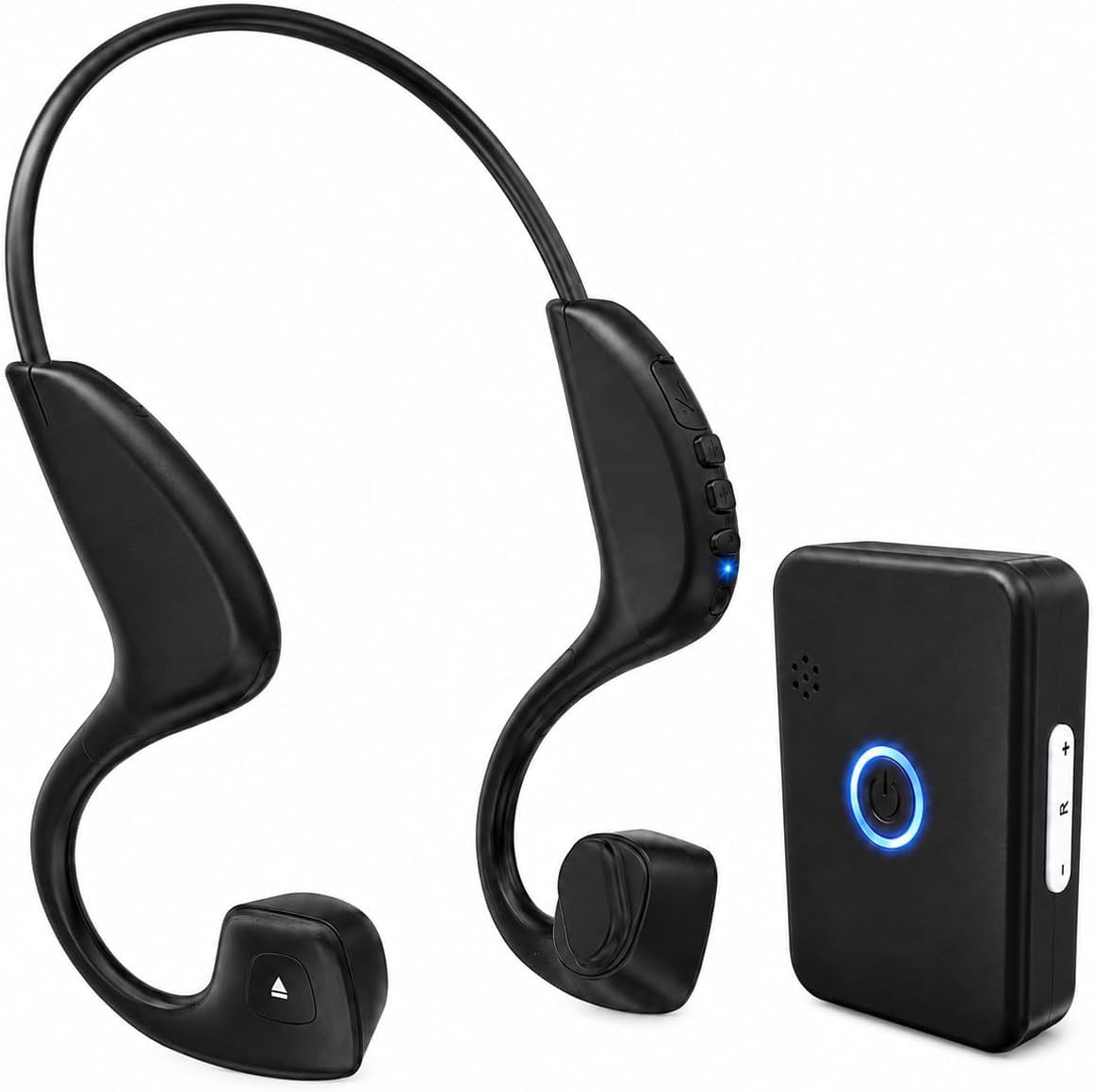 Auricolari Amplificatori audio a conduzione ossea Auricolari Design Bluetooth 22g Amplificazione del suono personale 10 ore di durata della batteria