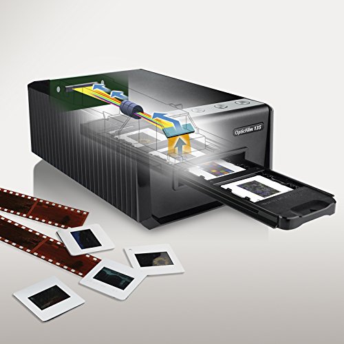 Plustek OpticFilm 135. The Motorized 35mm Slide and Negative Film CCD Scanner, with high Dynamic and 3600 DPI Resolution. Support Mac and PC