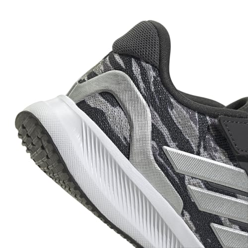 Image of adidas Kids' Marvel Run Falcon 5 Elastic Lace & Strap Shoe
