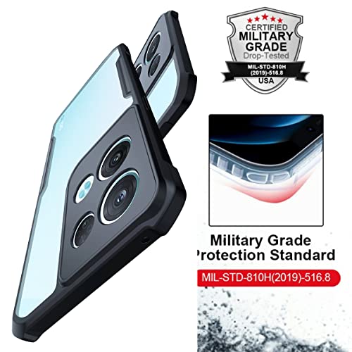 Image of RIGGEAR Xundd Oppo Reno 8 Pro 5G Back Cover Case For Mobile (Armor|Clear Pattern Pc And Tpu)