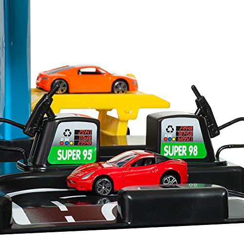 M MOLTO 5474 Molto Parking Elektronischer Parkplatz für Kinder, 5 Etagen, Bunt, 5 Plantas