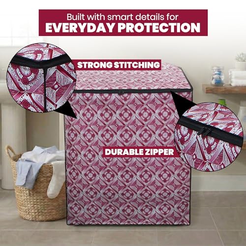 Image of DREAM CARE Waterproof & Dustproof Washing Machine Cover Top Load & Semi Automatic Suitable for 6 kg, 6.2 kg, 6.5 kg (80 x 86 x 51 cms)