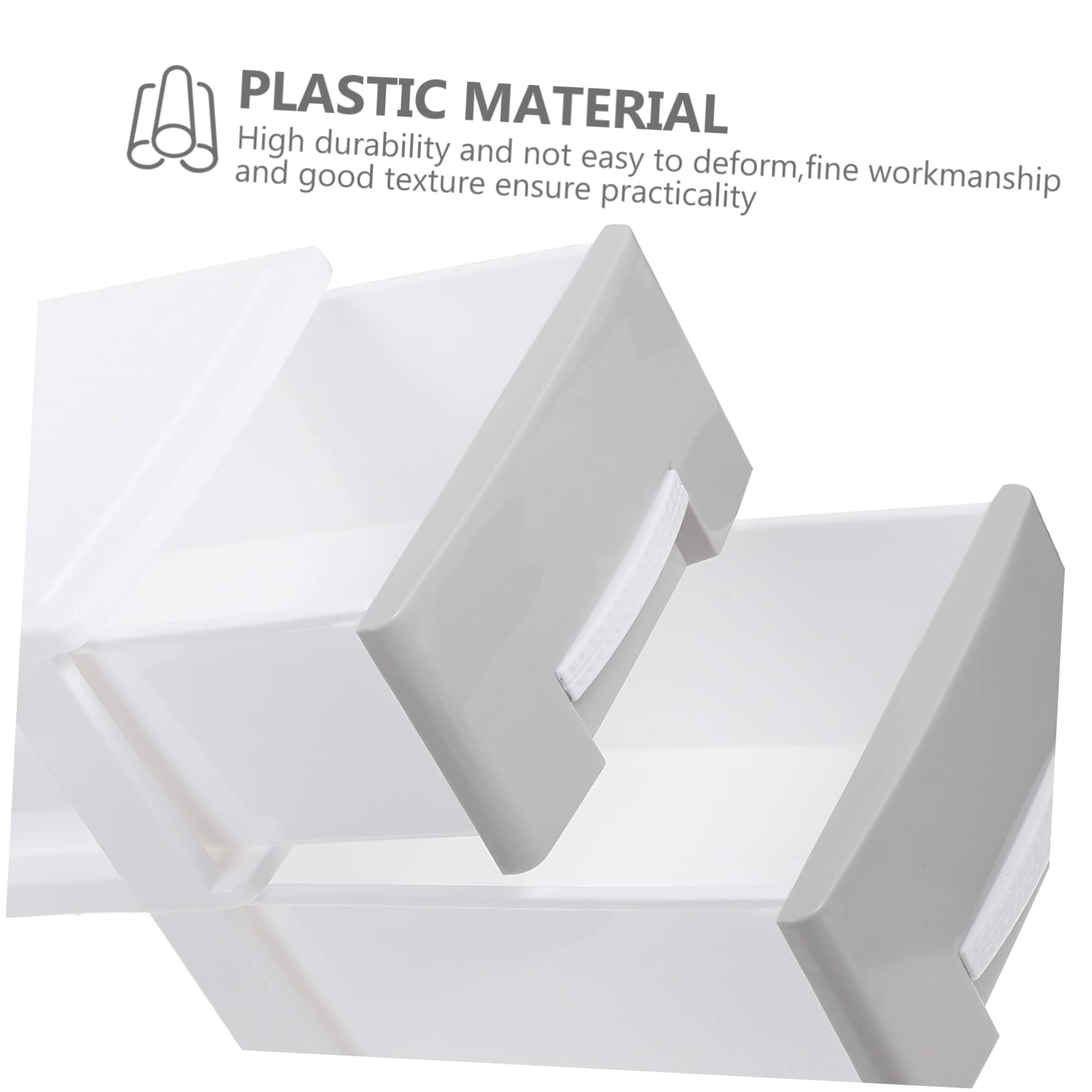 Contenitore Porta Oggetti da Scrivania a Cassetto, 2 Livelli, Plastico | Struttura Multiuso, Alta Resistenza e Anti-deformazione, Stile Gradevole per Organizzazione e Regalo Casa