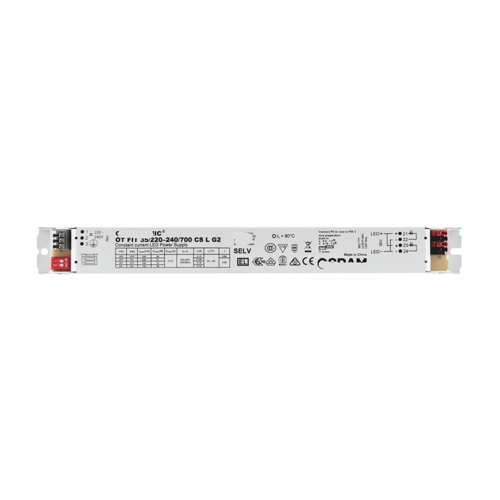 PWANUIGTE OT FIT 35W55W75WLED lamp Constant Current Driver Long Isolated Power Supply tri-Proof(OT FIT 35/220-240/700 CS L AP)