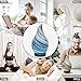 Essential Oil Diffuser 120ml Ultrasonic Aromatherapy Diffuser with Handmade Glass BPA Free Waterless Auto-Off, 4 Timer Setting 7 Colors Changed LED for Home Yoga Office