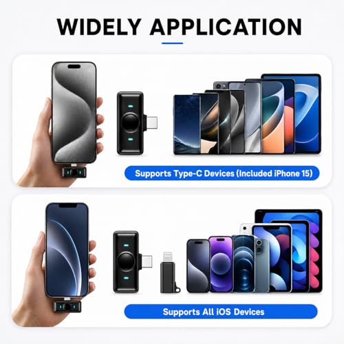Image of EMBOX Omnidirectional Mic for YouTube | Plug & Play Wireless Mic Set 30m Range | Microphone for Video Recording DSP Noise Cancellation Collar Mike LED Type C for Vlogging, Podcast