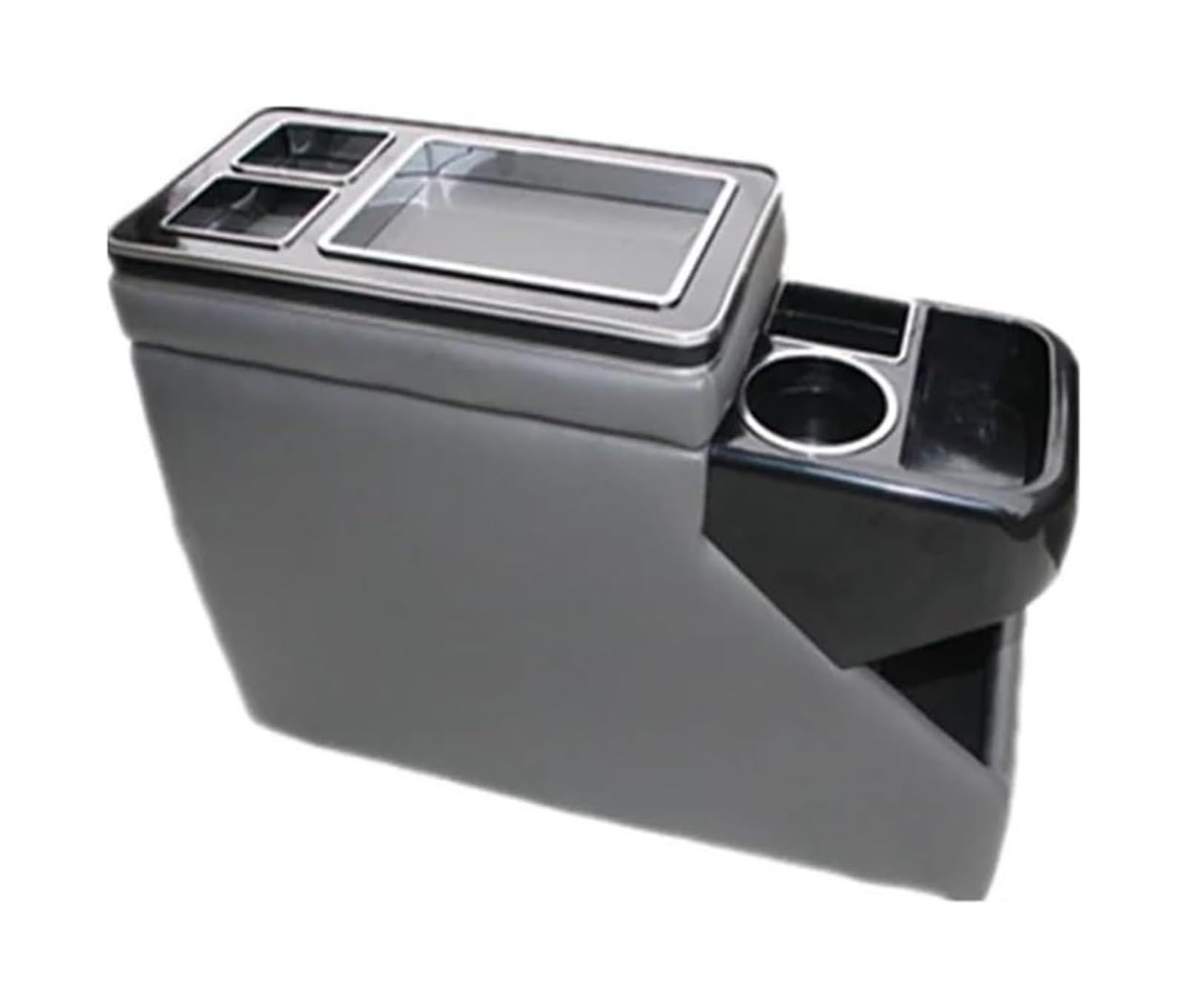 Braccioli per Auto per VW per Caravelle/per M&ultivan T5 T6 2000-2019 Bracciolo della Console Centrale Scatola di Immagazzinaggio Portabicchieri(Gray)