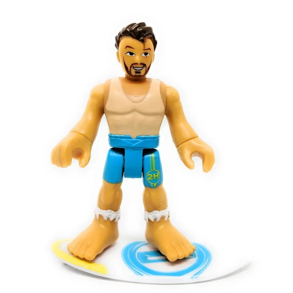 Imaginext Series 12 Blind Bag ~ Identified Surfer Dude Figure with Surfboard Accessory