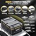 KYX Car Roof Bag 18 Cu.ft Rooftop Cargo Carrier-Car Roof Cargo Carrier with Waterproof Zipper Flap, 1000D PVC Fabric Car Top Carrier for All Vehicle