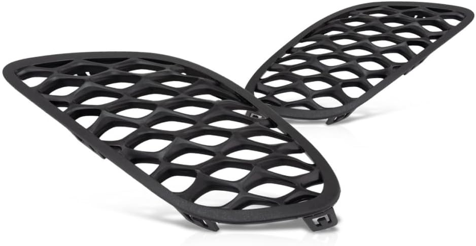 KarParts360 For Dodge Charger Fog Light Cover 2015 2016 2017 Driver and Passenger Side Pair/Set | Plastic | w/Hood Scoop | Textured Black | CH1038168 + CH1039168 | 68280493AA + 68280492AA