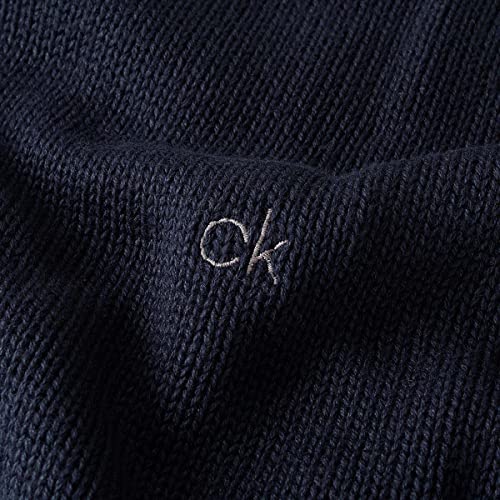 Calvin Klein Men's Chunky Crew Neck Ribbed Cotton Blend Sweater4