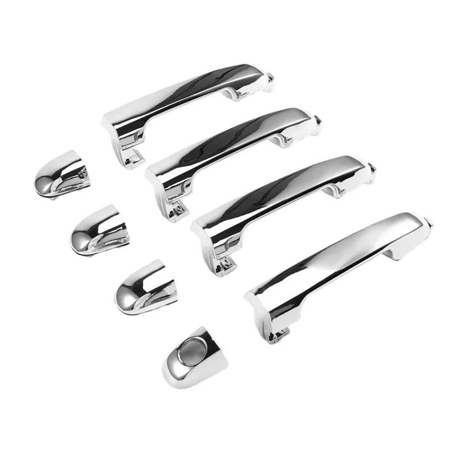 EVEKHAHHRB Exterior Door Handle 4 Pcs for Kia for Forte for Koup for CERATO 2010 2011 2012 2013 Exterior Door Handle Chrome Outer Door Handle