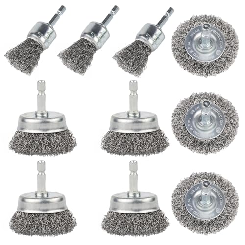 Zhrmjzg GSS-10 Pack Wire Brush For Drill cover