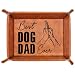 AZGUAMI Dog Gifts For Men - PU Leather Desk Organizer Accessories, Unique Funny Dog Dad Birthday Gift For Fathers Day