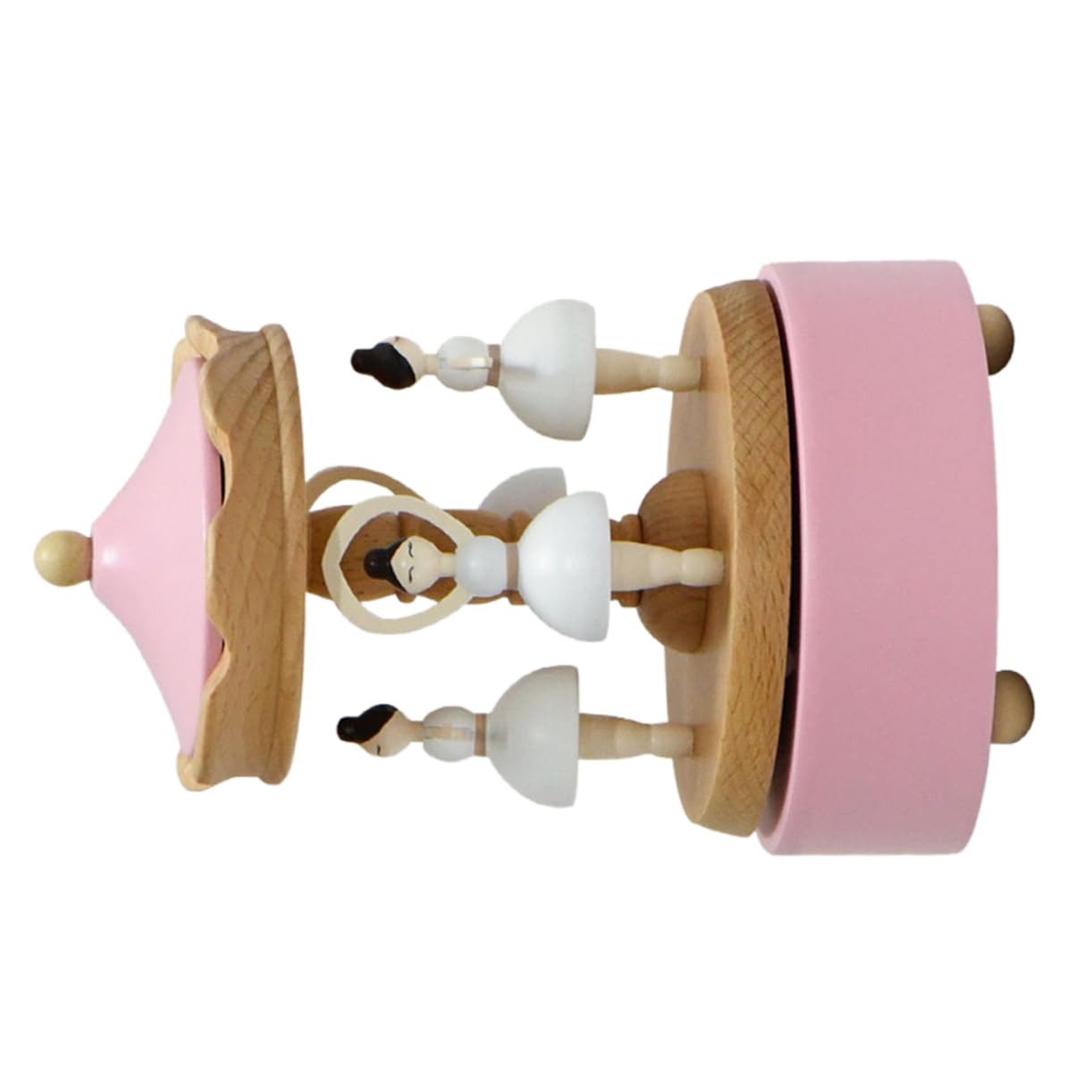 Alipis Caja de Música de Ballet de Madera Giratoria Diseño Vintage Bailarina Caja Musical para Escritorio Obsequio para Niña Madre o Hija