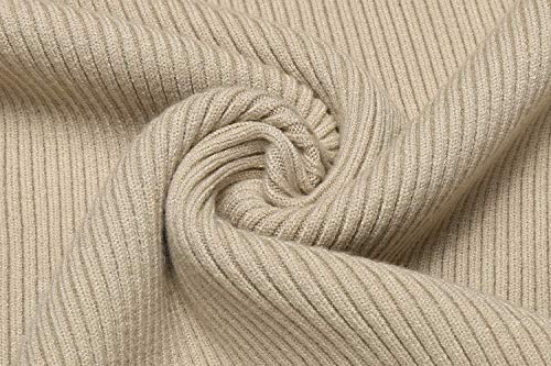 Mens Ribbed Slim Fit Knitted Pullover Casual Turtleneck Sweater - image 8
