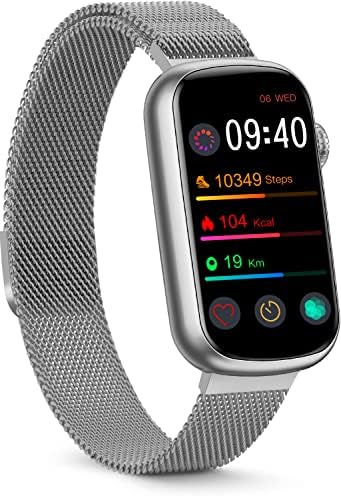 FITVII Slim Fitness Tracker with Blood Oxygen, Blood Pressure, 24/7 Heart Rate and Sleep Tracking, IP68 Waterproof Activity Trackers and Smart Watches with Step Tracker, Pedometer for Women Kids