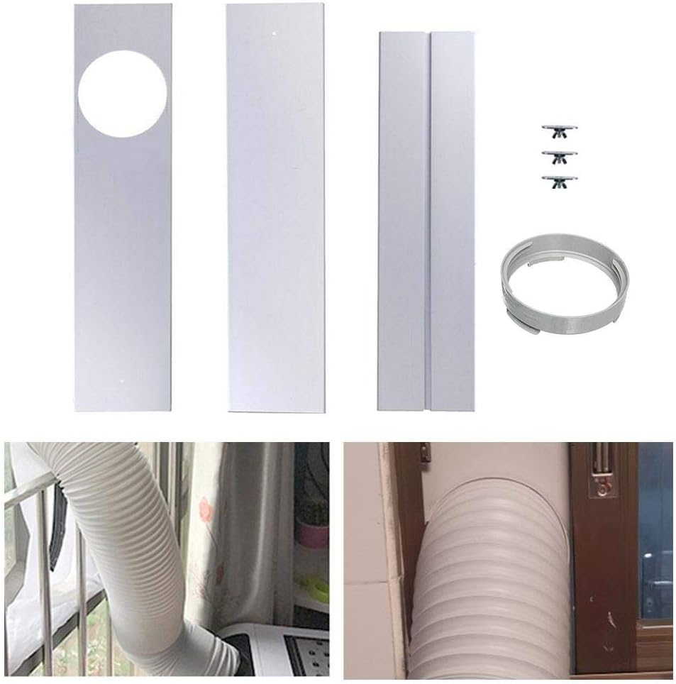 kaersishop Universal Window Seal,Window Slide Kit Plate, Window Adapter Window Kit Plate Air Conditioner Wind Shield for Portable Air Conditioner, Extension Window Panel Kit