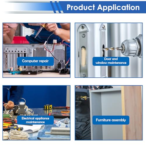 smseace 516Pcs Nuts and Bolts Assortment Kit 21-Sizes M3/M4/M5/M6 Nut Bolt Washer Assortment Kit for Machinery, Furniture, Automotive, Motorcycle Repairs - Image 6